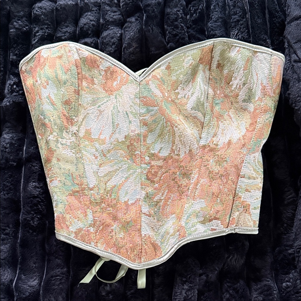 SHEIN Floral Bustier Top - Multicolor
